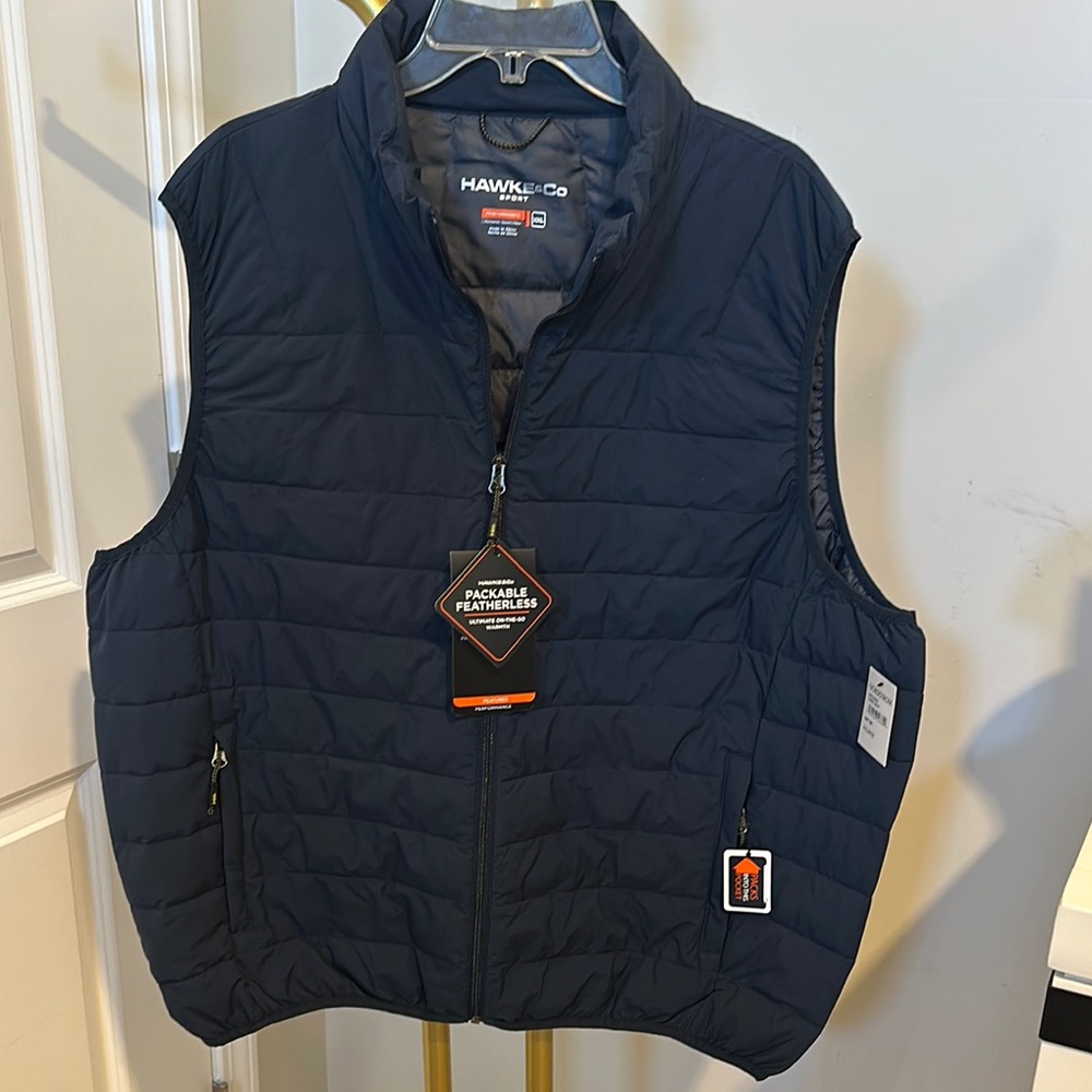 Hawke & Co Men's Navy Quilted Vest